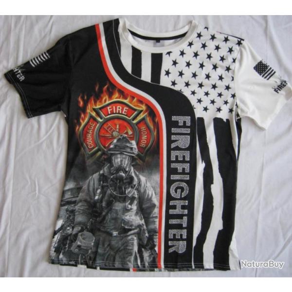 T SHIRT  POMPIERS - Ref.04
