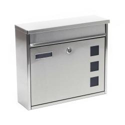 Boite aux lettres design boite postale murale acier inoxydable 16_0000059