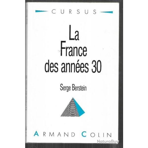 la france des ann�es 30 de serge berstein