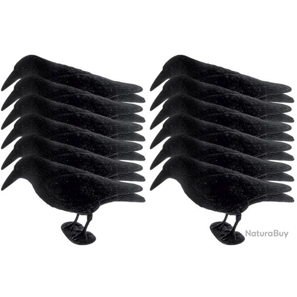 Pack 12  appelants corbeaux floqu�s avec pattes