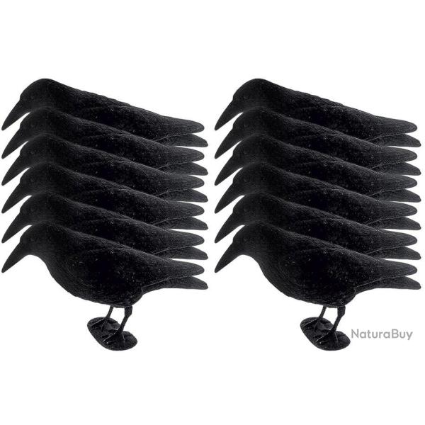 Pack 12  appelants corbeaux floqu�s avec pattes
