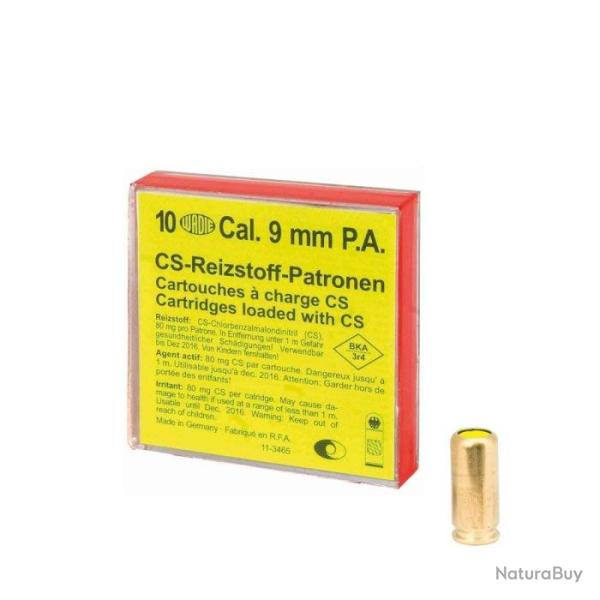 Cartouches � gaz CS Wadie - Cal. 9 mm PA