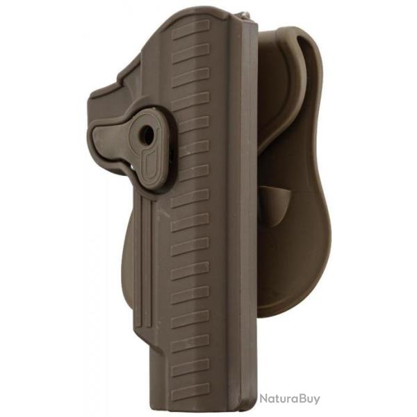 HOLSTER RIGIDE QUICK RELEASE POUR 1911 DROITIER TAN
