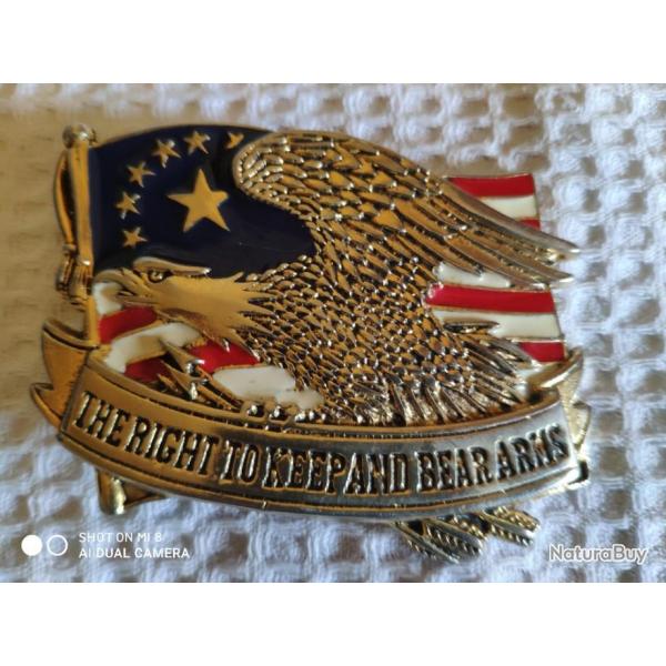 type Harley-Davidson BOUCLE DE CEINTURE motard ,Aigle Drapeau USA CEINTURON 1989