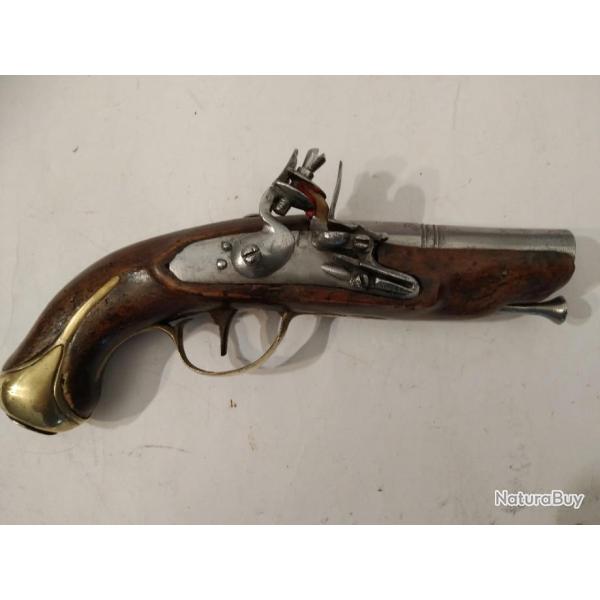 Pistolet silex de manteau   circa 1770
