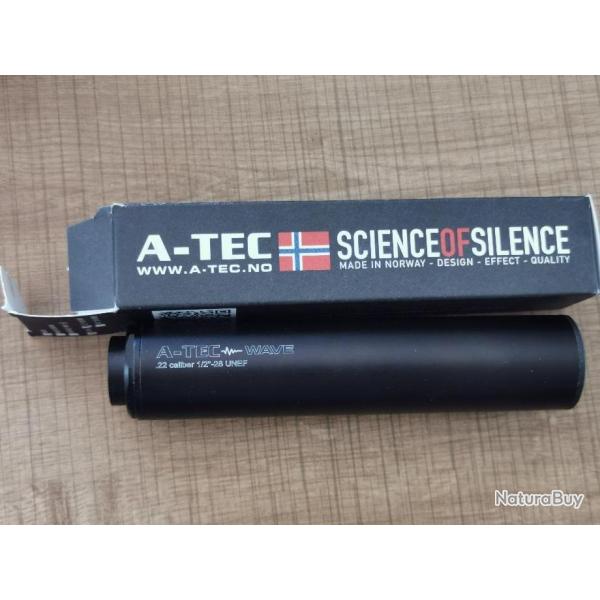 Silencieux A-TEC WAVE - 1/2x28 (UNEF) - Percussion annulaire / air comprim�