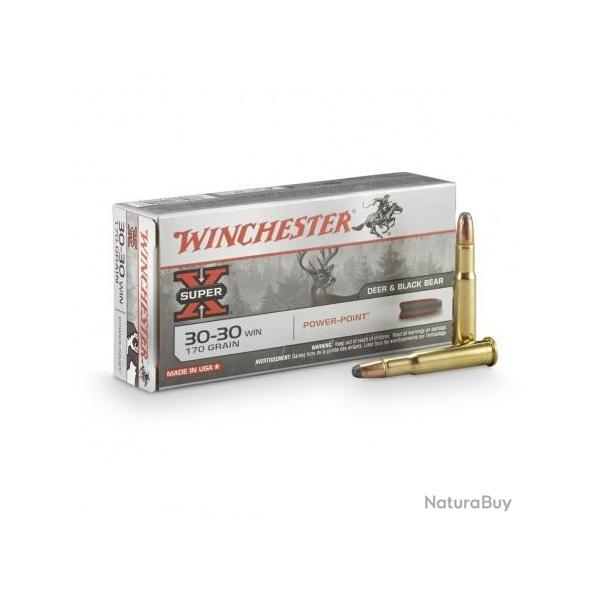 BALLES WINCHESTER 30-30 WIN POWER POINT 170 GR