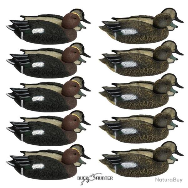 Formes de siffleur insubmersibles Duck Hunter x10