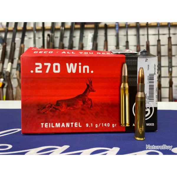 BALLES GECO Demi-Blind�e 270 WIN 140GR (9.1G)