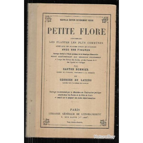 petite flore  les plantes les plus communes par gaston bonnier georges de layens