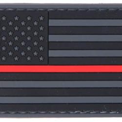 Patch PVC Drapeau USA Red line