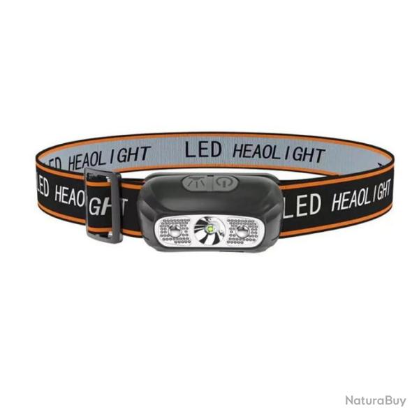 LAMPE FRONTALE RECHARGEABLE � LED, �TANCHE, LIVRAISON GRATUITE