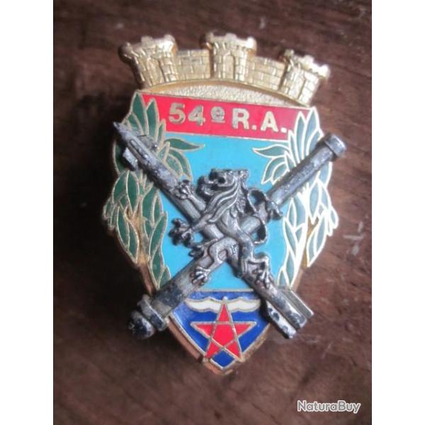 INSIGNE 54eme REGIMENT ARTILLERIE / Y DELSART G 3177
