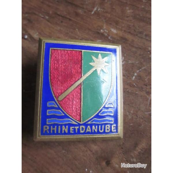 NSIGNE EMAILLEE RHIN ET DANUBE NUMERO 100 / COURTOIS PARIS