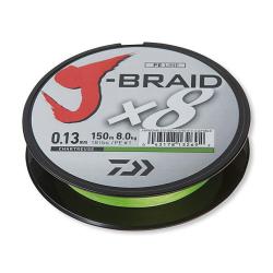 Tresse Daiwa J-Braid X8 Chartreuse 150m 0.18