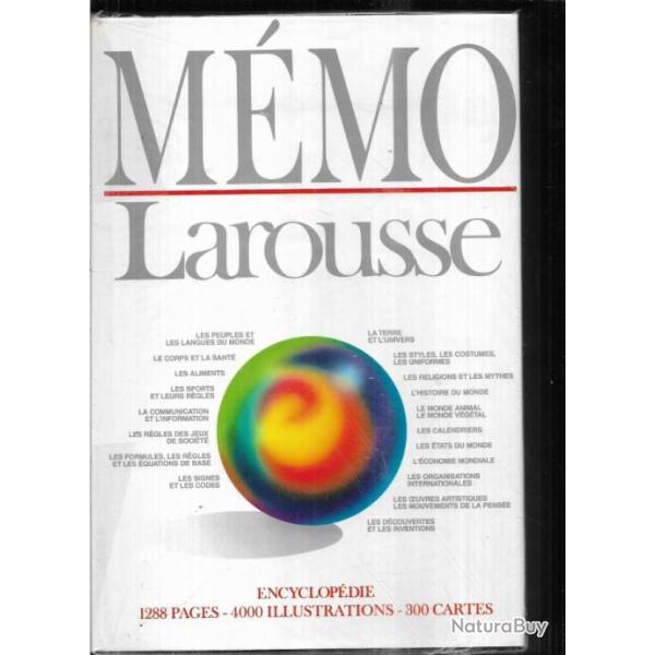 encyclop�die m�mo larousse , g�n�rale visuelle et th�matique
