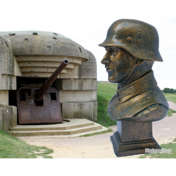 Buste Soldat Germain ( Finition bronze )