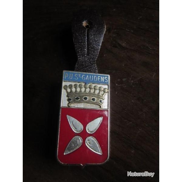 INSIGNE OBSOLETE POLICE DE KEPI SAINT GAUDENS / DRAGO PARIS