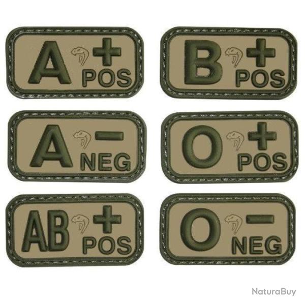 Patch PVC Groupe sanguin Vcam Viper - AB+