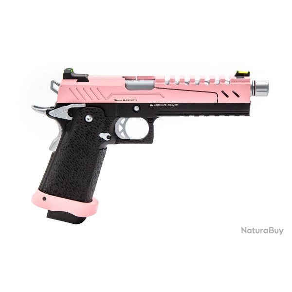 Rplique Vorsk GBB Gaz Hi-Capa 5.1 SPLIT 1,0J - Noir / Chrome / Rose
