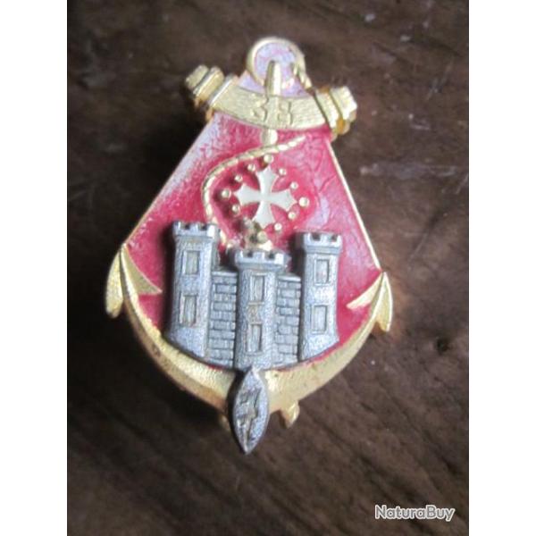 INSIGNE 7 RIMA. 38 EME GROUPEMENT DE CAMP G 3345.