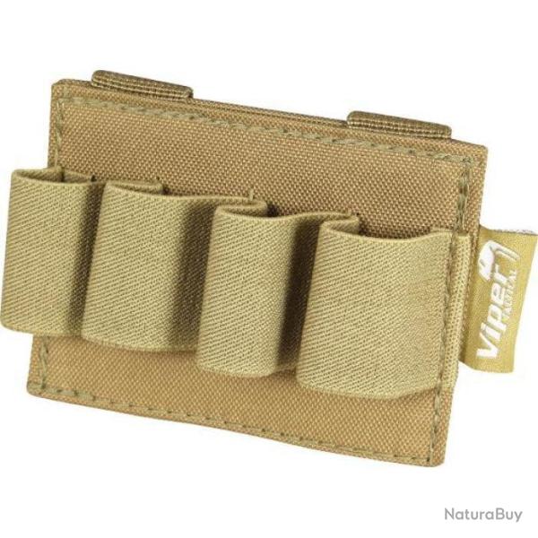 Porte cartouche Molle 4 emplacements Viper - Coyote