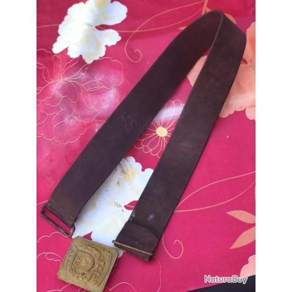 Ceinturon Plaque Sapeur Pompier Paris BSPP mod�le 1850 complet