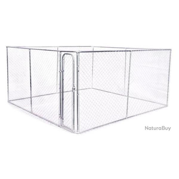 CHENIL GRILLAG� 4X4 M POUR CHIENS 16 M�