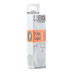1 stick batterie Lipo 2S 7.4V 1000mAh 25C T-Dean