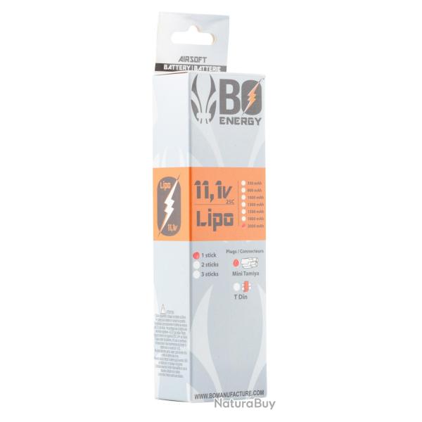 1 stick batterie Lipo 3S 11.1V 1000mAh 25C T-Dean