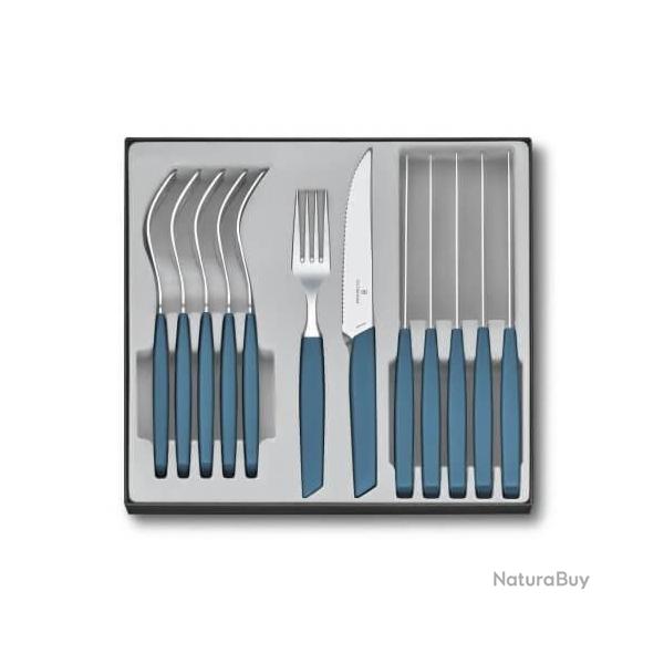 Mnagre Victorinox 12 pices Swiss Modern lame 11cm table bleuet