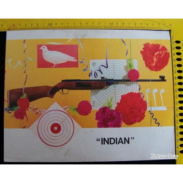 DOCUMENT " DOUILLERIE FRANCAISE " A TOULOUSE SUR LES CARABINES A AIR COMPRIME " INDIANS"