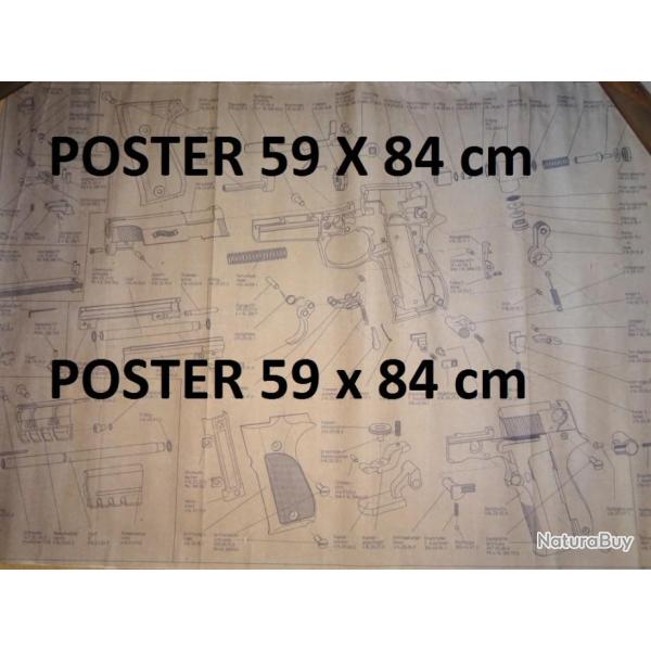 poster 59 x 84 cm pistolet WALTHER - VENDU PAR JEPERCUTE (a4367)