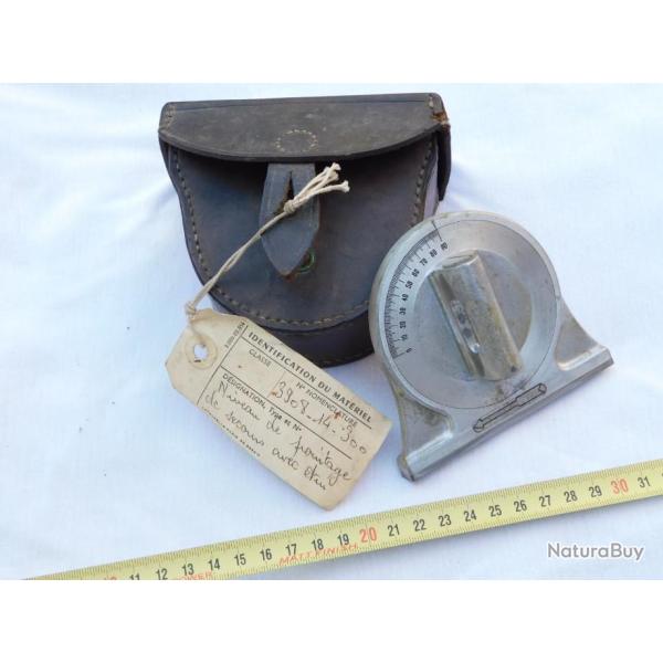 RARE NIVEAU DE POINTAGE DE SECOURS pour  MORTIER + ETUI CUIR  ......