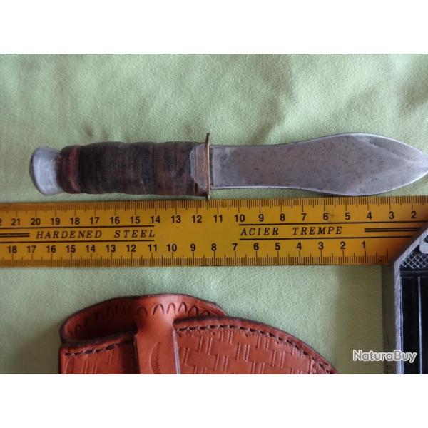 COUTEAU DROIT CHASSE SPORT JEUX CIBLE MILITAIRE PARA LEGION POLICE GENDARMERIE LANCER SABATIER