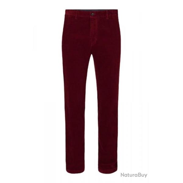PANTALON SUNWILL VELOURS ROUGE T48