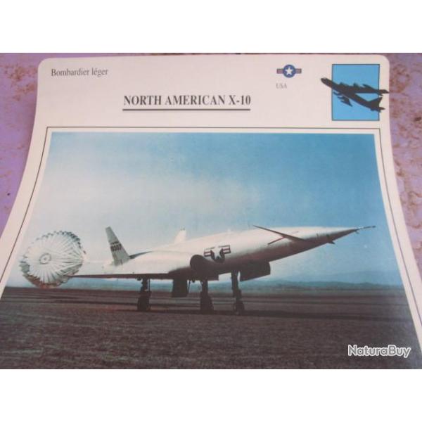 AVION  TYPE   BOMBARDIER   LEGER  NORTH  AMERICAN X  - 10