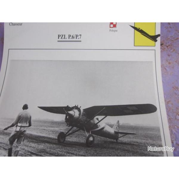 AVION  TYPE   CHASSEUR  PZL  P.6 / P.7