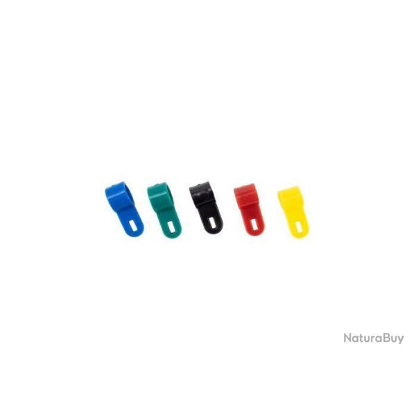 DESTOCKAGE LOT DE 10 Bagues attache plastique Januel - Sans vis - Diam�tre 9.5