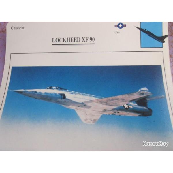 AVION  TYPE   CHASSEUR  LOCKHEED XF 90