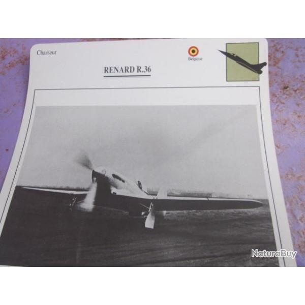 AVION  TYPE   CHASSEUR  RENARD R.36