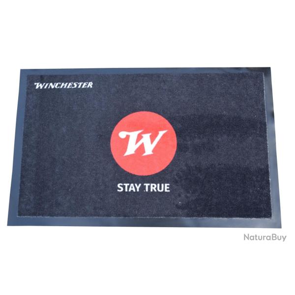 Paillasson Winchester noir avec logo rouge
