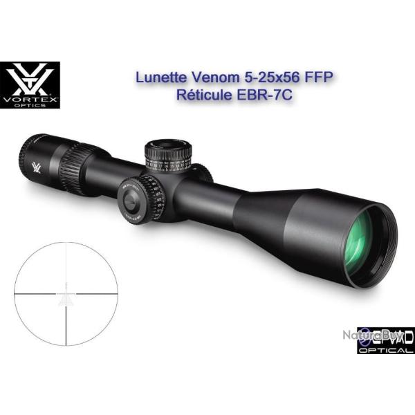 Lunette VORTEX Venom 5-25x56 FFP - R�ticule EBR-7C Mrad