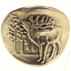 Verres &agrave; Pastis 18 cl d&eacute;cor &eacute;tain relief de gibiers Lot de 6