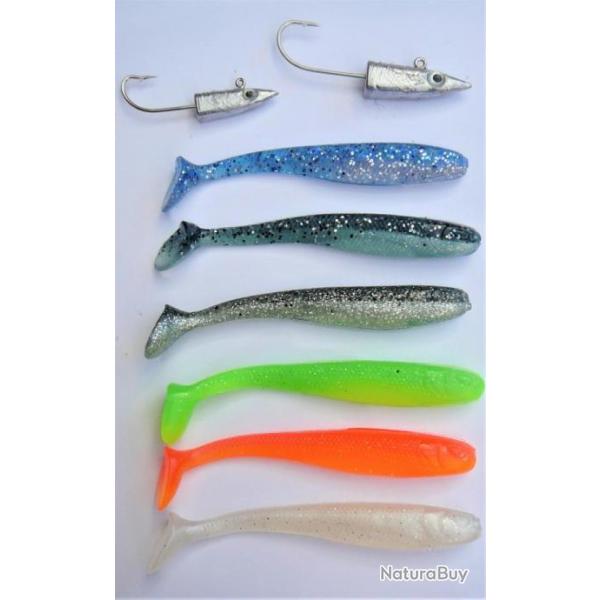 lot de 6 leurres storm : MAKAN MINNOW 4"