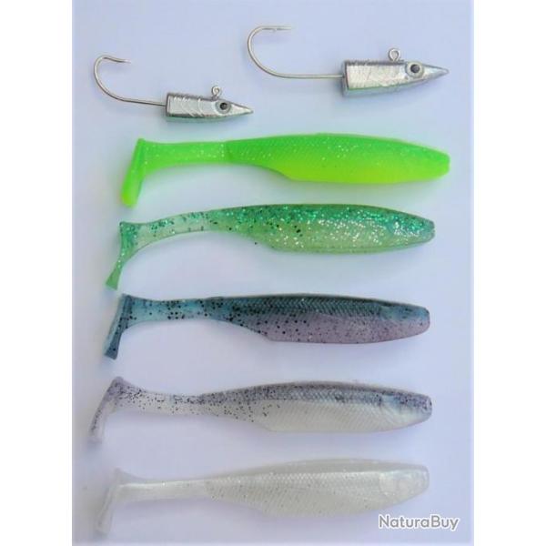 lot de 5 leurres storm : SUPERU SHAD 4"