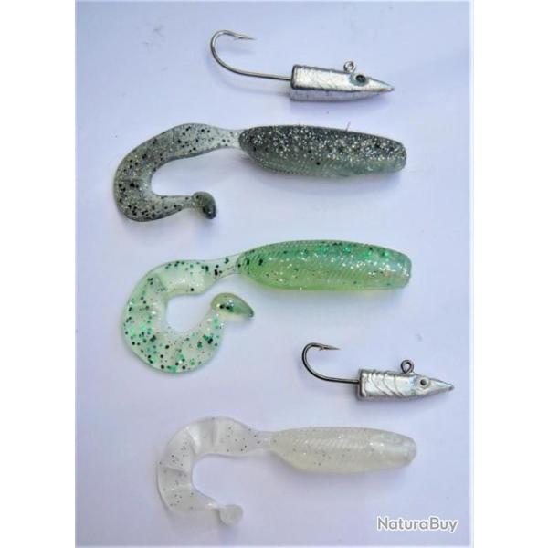 lot de 3 leurres storm : hypno grub