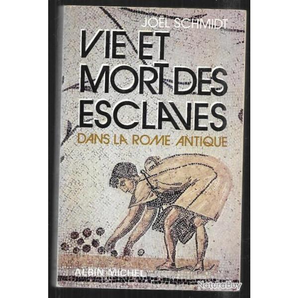 vie et mort des esclaves dans la rome antique de joel schmidt