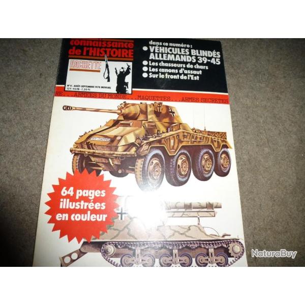 CONNAISSANCE DE L HISTOIRE HACHETTE VEHICULES BLINDES ALLEMANDS 39-45   num�ro 5