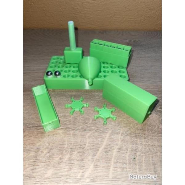 Kit de rechargement vert clair pour cartouches papier calibre 44 poudre noire